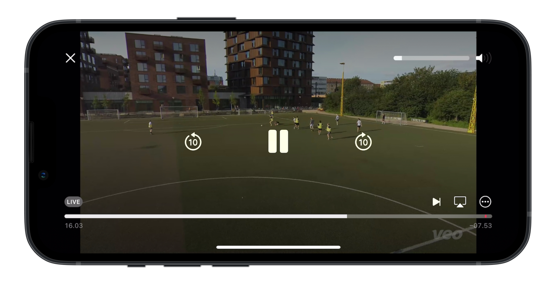 Barre de navigation vidéo d’Instant Playback