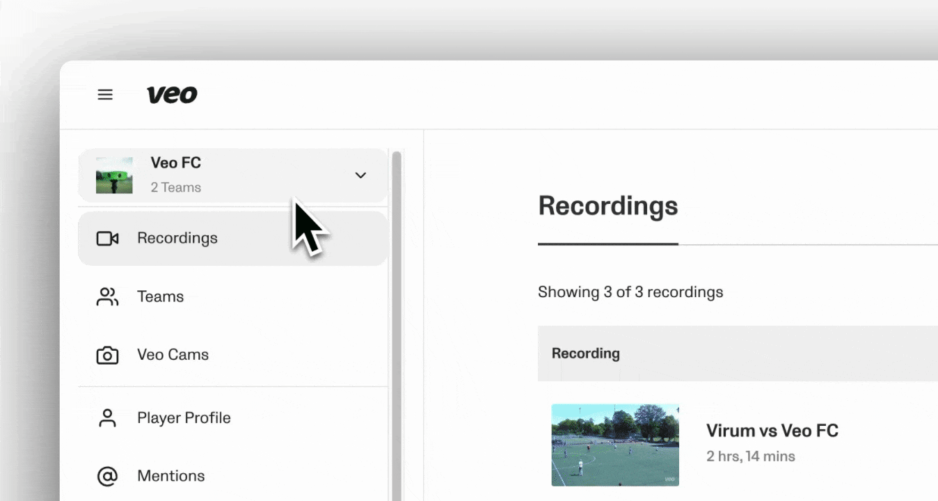 ログイン後クラブハウス選択し、Analytics Studio を開いてフィルターや列設定を使いTeamおよびPlayer Statsをカスタマイズ