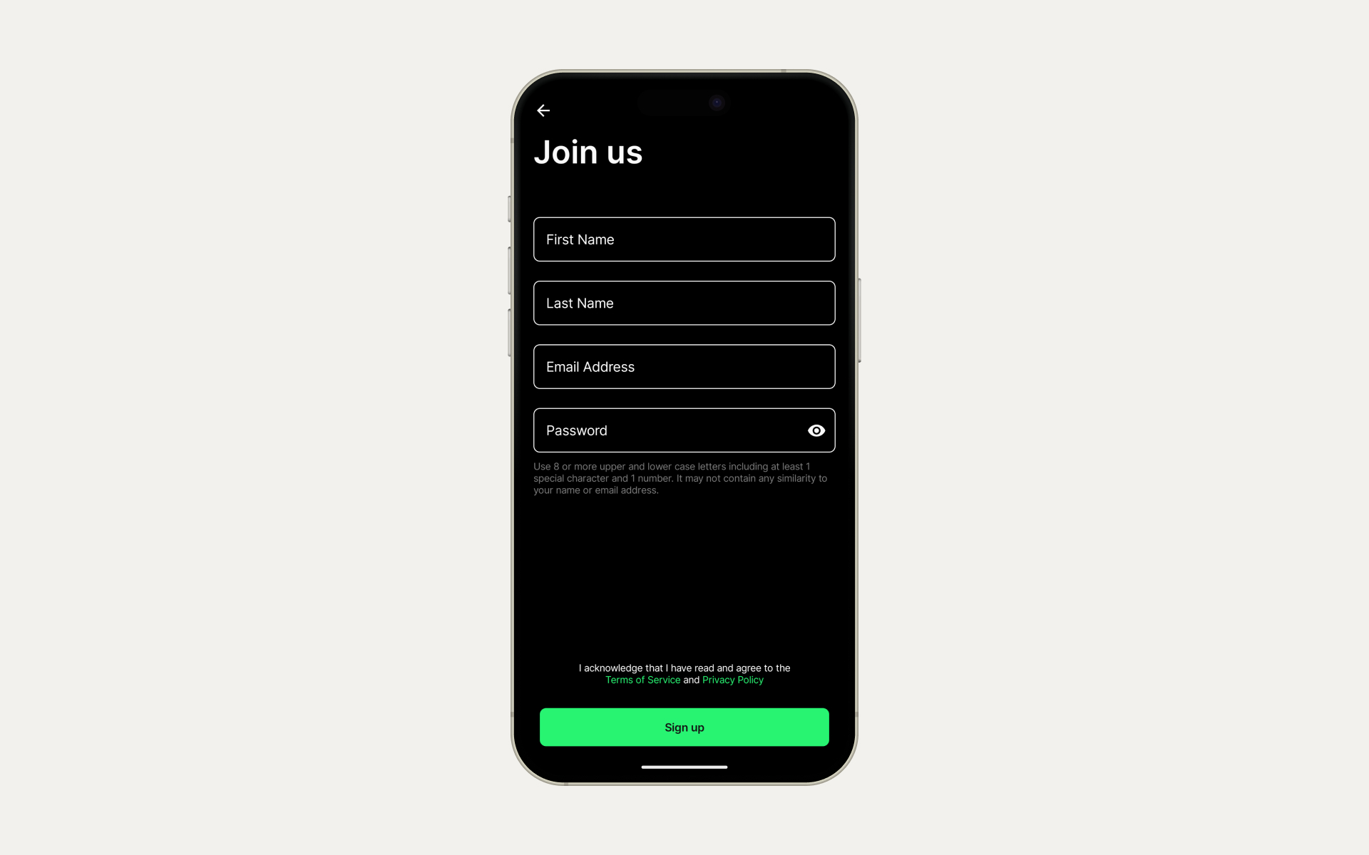 Create an account to join Veo Live