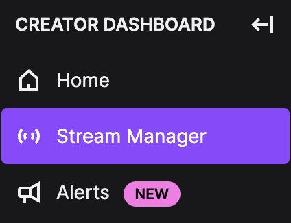 Gestionnaire de diffusion sur Twitch