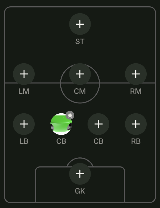 Estrella del Jugador del Partido mostrada en el avatar de la alineación