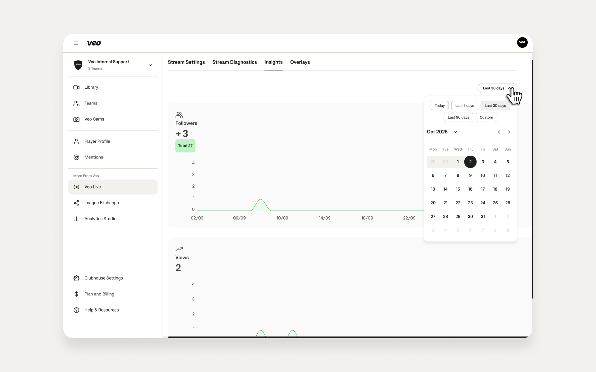 Bildschirmansicht mit Kalenderfilter in der Insights-Seite.jpg