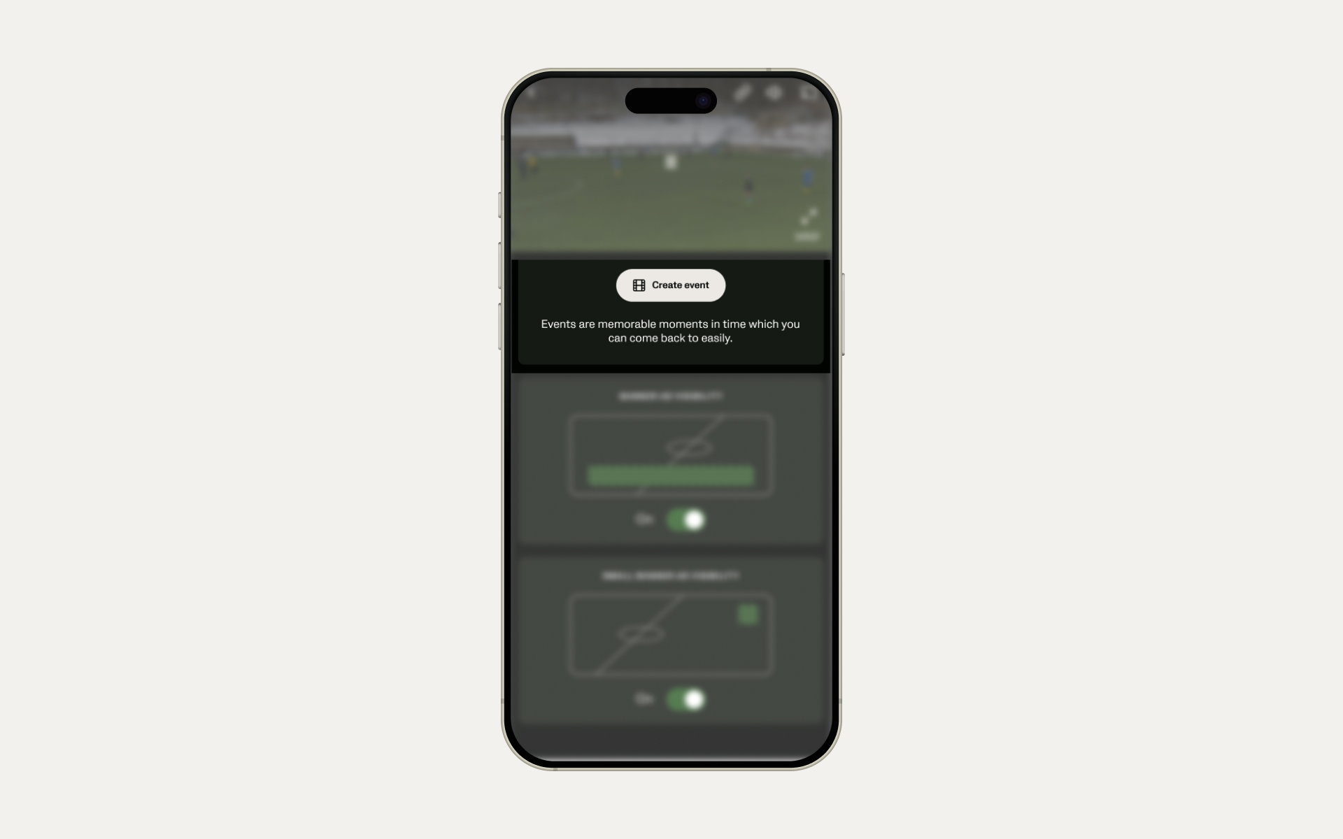 Create events and watch important moments in the live app.png